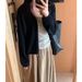 Black Knitted Cardigan Jacket For Women, Outerwear With A High-end Feel, Early Autumn Korean Style Chic And Unique_ecoleips.com