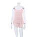 Summer New Loose Strap Heart Crepe Cotton Top Shorts Pajama Set European And American Cross-Border Homewear_ecoleips.com