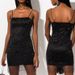 "Elegant Sparkling Mesh Backless Dress – Sexy Suspender Mini Dress For Women, Perfect For Parties & Night Out (Black, Sizes S-XL)"_ecoleips.com