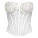 Women's Clothing Retro Lace Tube Top Solid Color Slim Hip Skirt Suit Female_ecoleips.com