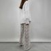 Women's Clothing New Sexy Versatile Lace See Through High Waist Spliced long Straight Pants_ecoleips.com