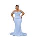 2026 New Style Cross Border Bridal Gown Mermaid Tail Slimming High Waisted Long Train Heavy Duty Women's Wedding Party Wear Suitable for Performances_ecoleips.com