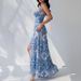 2026 New Spring Women's Clothing Wish European And American Cross-Border Fashionable Sexy Printed Slit Strap Dress_ecoleips.com
