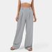 Women's High-Waisted Wide-Leg Pants | 100% Cotton Casual Trousers | Relaxed Fit Flowgy Boho Palazzo Pants For Everyday Comfort_ecoleips.com