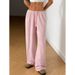 Women's Clothing Casual Pants Trousers Wide Leg Pants_ecoleips.com