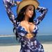 Aria Basics 2024 New European And American Printed Tie-Dye Bikini Mesh Three-Piece Set Cro-Border Women's Swimwear_ecoleips.com