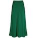 Elegant Satin High-Waisted Mermaid Skirt – Flowy A-Line Midi Skirt With Smooth Acetate Fabric, Champagne/Purple/Lavender/Orange, S/M/L/XL/XXL_ecoleips.com