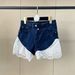 High Waist Denim Shorts With Lace Trim - Flattering Summer Fashion Shorts For Women, Versatile Styling Options_ecoleips.com