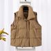 Cotton vest womenKorean version of the small stand up collar new sleeveless cotton vest outer wear vest jacket trendy_ecoleips.com