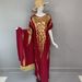RM002 Muslim Rayon Gold Foil Robe Large Headscarf Set One Size_ecoleips.com