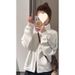 Purple Zipper Sweatshirt Jacket Women, New Autumn/Winter Design, Loose Fit, Short Cardigan For Petite Women_ecoleips.com