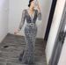 2025 Winter Women's Long Sleeve Gold Foil Tassel Dress New Style_ecoleips.com