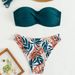 Women's Clothing Split Gathered Hard Pack Color Matching Sexy Bikini_ecoleips.com