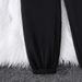 Women's Autumn Winter Bow Print Fleece Lined Thick Sports Sweatshirt Set Casual Loose Fit Pattern_ecoleips.com