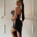 Women's Clothing Tube Top Beaded Sexy Celebrity Bandage Long Skirt Dress Female_ecoleips.com
