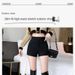 Wearing Black Shorts For Women In Spring And Summer 2026 New High Waisted Slimming Outfit Paired With Boots American Style Spicy_ecoleips.com