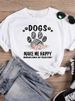 European And American Cross-border Foreign Trade Women's Clothing, Heart-shaped Letter Print Round-neck Short-sleeve_ecoleips.com
