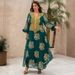 Muslim Robe Embroidered Ostrich Hair Gold Lace Evening Dress_ecoleips.com