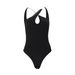 ZOEVA European And American Women's Clothing 2026 Spring New Ins American Spice Girl Solid Color Slim Backless Cross Suspender Onesie_ecoleips.com