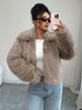 Women's Elegant Fleece Coat – Soft Faux Fur & Polyester Blend, Long Sleeve Winter Coat, Versatile Casual Outerwear_ecoleips.com