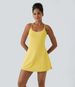 Halara Fitness One-Piece Tennis Dress With Chest Pads For Women, Summer Quick-Dry Sports Dress, Running Skirt_ecoleips.com