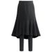 Women's Clothing Autumn And Winter Fishtail Skirt Two Piece Leggings Skirt Thickened Velvet One Piece Pants Warm Tights_ecoleips.com