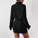 Autumn And Winter Slim-fit Fashion Pit Strip Turtleneck Hip-wrapped Long-sleeved Dress_ecoleips.com