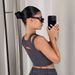 Summer Sexy Slim Fit Women's Top Vest European American Style Crossover Camisole Sports Casual Faux Two Piece Hollowed out_ecoleips.com