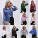 Hot-Selling Real Shot Satin Shirt For Women, Long-Sleeve Silk Blouse, Spring/Summer New Style, European And_ecoleips.com