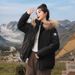 Women's Clothing Vintage-Inspired Short Puffer Jacket With Detachable Faux Fur Hood - Warm Utility Coat For Women (Black, Beige, Khaki, Army Green)_ecoleips.com