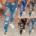 2021wish European And American Women's Slim-fit Ripped Jeans, Long Pants For Women_ecoleips.com