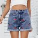 Women's Clothing Washed Versatile Cherry Embroidered Denim Shorts Hot Pants_ecoleips.com