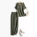 Women's Clothing Hooded Sweatshirt Short Sleeved Pants Two Piece Suit Simple Casual Sweatshirt Suit_ecoleips.com