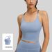 Popular Water Drop Yoga Beauty Back Back Color Matching Cross Sports Vest High Elastic Breathable Fixed Chest Pad Sling_ecoleips.com