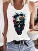 Women's Fashion Tank Top With Print And Round Neckline Perfect For A Cool Spring And Summer_ecoleips.com
