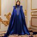 Women's Evening Robe Dress High Collar Loose Ladies Dress_ecoleips.com