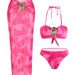 Aria Basics 2025 New European And American Tie-Dye Print Two-Piece Bikini Swimsuit With Beach Skirt Three-Piece Set For Cross-Border_ecoleips.com