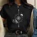 Women's Fashion Round Neck European And American Spring/Summer Lunar Eclipse Short Sleeve T-Shirt Wholesale_ecoleips.com