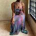 Women's Clothes Lightweight Breathable Printed Dress Vacation Sleeveless Slim Hem Long Dress Sexy Backless Beach Cocktail Dress_ecoleips.com