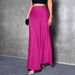 Elegant Satin Maxi Skirt – Flowy A-Line Long Skirt With Smooth Polyester Fabric, Light Blue/Slate Blue/Navy, XS/S/M/L/XL_ecoleips.com