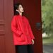 girl 100% And Clothing Sand Washed Linen Vintage Artistic Loose Stand Collar Short Jacket Women's Cotton Coat_ecoleips.com