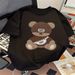 Women's Clothing Ladies Summer T-Shirt Casual Round Neck Printed Short Sleeve Fashion Cute Top Spot_ecoleips.com