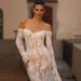 Women's Clothing American Style Sexy Backless Mermaid Wedding Dress Off Shoulder Short Train Travel Gown For New Style_ecoleips.com