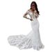New Mermaid Style Wedding Dress Sexy Lace Elegant Slimming Backless Fashionable Forest Style Travel Photography Light Women's Party Wear_ecoleips.com