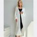 Women's Oversized Knit Cardigan Sweater - Long Cozy Faux Mink Fur Coat For Winter, Loose Fit, V-Neck, 3D Pattern, Boho Chic_ecoleips.com