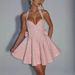 Women's Large Bow Party Evening Dress European American Style Halter Neck Square Neck Sleeveless Cross Border Wholesale_ecoleips.com