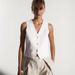 Women's Clothing Spring New Short Sleeved Casual Version Knitted Sleeveless V Neck Inner Wear Can Be Worn Outside Vest_ecoleips.com