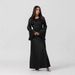 Muslim Women's New Solid Color Simple Robe Dress_ecoleips.com