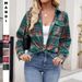 Women's Clothing Autumn And Winter Women's Clothing New Casual Fashion Loose Plaid Pocket Shirt Women_ecoleips.com