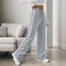 Women's Clothing Casual Sweatpants Spring And Summer New Wide Leg Sports Pants Loose Straight Pants_ecoleips.com